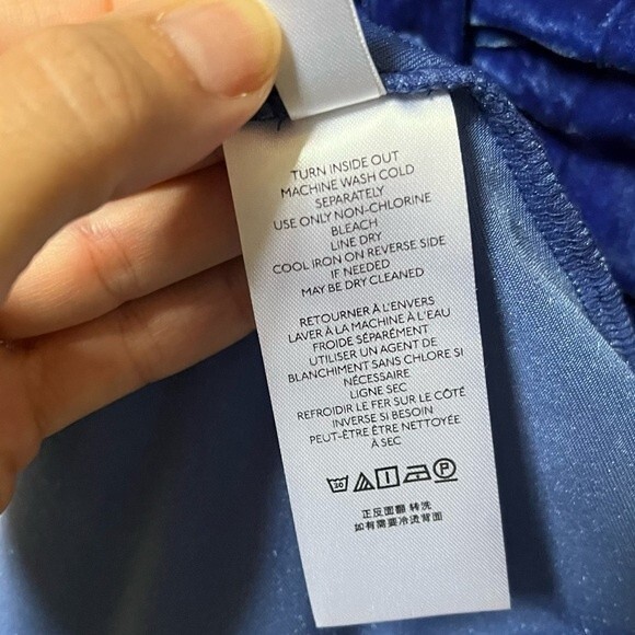 Urban Outfitters Uo Nellie Ruched Velvet Shirt Dress in Blue XS NWT - Picture 12 of 13